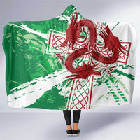 Wales Cymru Am Byth Hooded Blanket Celtic Dragon Triskelion - Wonder Print Shop