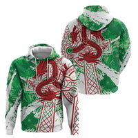 Wales Cymru Am Byth Hoodie Celtic Dragon Triskelion - Wonder Print Shop