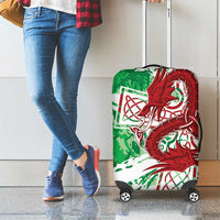 Wales Cymru Am Byth Luggage Cover Celtic Dragon Triskelion - Wonder Print Shop