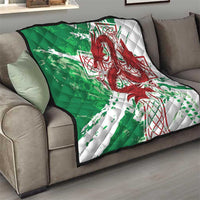 Wales Cymru Am Byth Quilt Celtic Dragon Triskelion - Wonder Print Shop