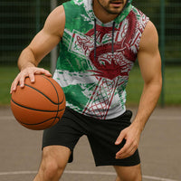 Wales Cymru Am Byth Sleeveless Hoodie Celtic Dragon Triskelion - Wonder Print Shop