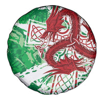 Wales Cymru Am Byth Spare Tire Cover Celtic Dragon Triskelion - Wonder Print Shop