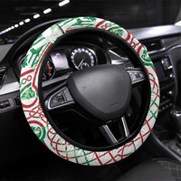 Wales Cymru Am Byth Steering Wheel Cover Celtic Dragon Triskelion - Wonder Print Shop