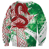 Wales Cymru Am Byth Sweatshirt Celtic Dragon Triskelion - Wonder Print Shop