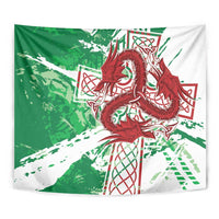 Wales Cymru Am Byth Tapestry Celtic Dragon Triskelion - Wonder Print Shop
