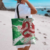 Wales Cymru Am Byth Tote Bag Celtic Dragon Triskelion - Wonder Print Shop