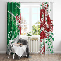 Wales Cymru Am Byth Window Curtain Celtic Dragon Triskelion - Wonder Print Shop