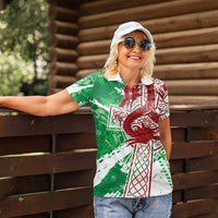 Wales Cymru Am Byth Women Polo Shirt Celtic Dragon Triskelion - Wonder Print Shop