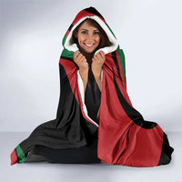Kenya Mashujaa Day Personalized Hooded Blanket Lion Warrior with Masai Shield