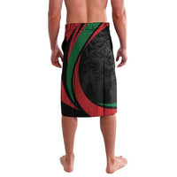 Kenya Mashujaa Day Personalized Lavalava Lion Warrior with Masai Shield - Wonder Print Shop