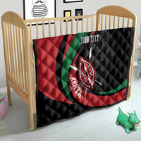 Kenya Mashujaa Day Personalized Quilt Lion Warrior with Masai Shield - Wonder Print Shop