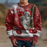 Australia Christmas Kid Ugly Christmas Sweater Santa Koala Ver02 - Wonder Print Shop
