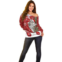 Australia Christmas Off Shoulder Sweater Santa Koala Ver02 - Wonder Print Shop