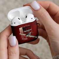 Tuskegee Airmen Spit Fire 477th AirPods Case Crimson Grunge - Wonder Print Shop