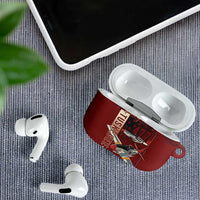 Tuskegee Airmen Spit Fire 477th AirPods Case Crimson Grunge - Wonder Print Shop