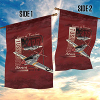 Tuskegee Airmen Spit Fire 477th Garden Flag Crimson Grunge - Wonder Print Shop