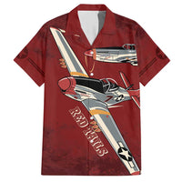 Tuskegee Airmen Spit Fire 477th Hawaiian Shirt Crimson Grunge - Wonder Print Shop