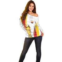 Germany Custom WC2026 Die Nationalelf Off Shoulder Sweater - Wonder Print Shop