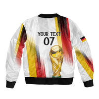 Germany Custom WC2026 Die Nationalelf Sleeve Zip Bomber Jacket - Wonder Print Shop