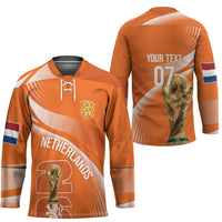 Netherlands Custom Orange Lions WC2026 Hockey Jersey - Wonder Print Shop