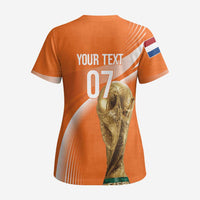 Netherlands Custom Orange Lions WC2026 Scrub Top - Wonder Print Shop