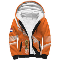 Netherlands Custom Orange Lions WC2026 Sherpa Hoodie - Wonder Print Shop