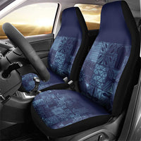Yoruba Adire Eleko Patterns Car Seat Cover Indigo Vintage