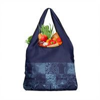 Yoruba Adire Eleko Patterns Grocery Bag Indigo Vintage