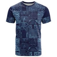 Yoruba Adire Eleko Patterns T Shirt Indigo Vintage