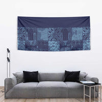 Yoruba Adire Eleko Patterns Tapestry Indigo Vintage