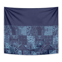 Yoruba Adire Eleko Patterns Tapestry Indigo Vintage