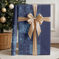 Yoruba Adire Eleko Patterns Wrapping Paper Indigo Vintage