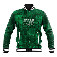 Nigeria Yoruba Adire Patterns Baseball Jacket Proud To Be Naija