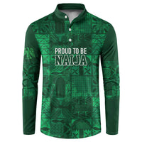 Nigeria Yoruba Adire Patterns Button Sweatshirt Proud To Be Naija