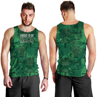 Nigeria Yoruba Adire Patterns Men Tank Top Proud To Be Naija
