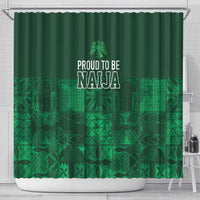 Nigeria Yoruba Adire Patterns Shower Curtain Proud To Be Naija