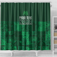 Nigeria Yoruba Adire Patterns Shower Curtain Proud To Be Naija