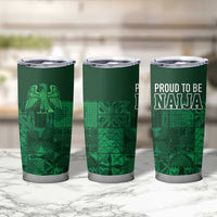 Nigeria Yoruba Adire Patterns Tumbler Cup Proud To Be Naija
