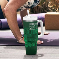 Nigeria Yoruba Adire Patterns Tumbler With Handle Proud To Be Naija