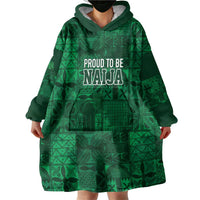 Nigeria Yoruba Adire Patterns Wearable Blanket Hoodie Proud To Be Naija