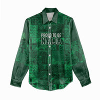 Nigeria Yoruba Adire Patterns Women Casual Shirt Proud To Be Naija