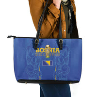 Bosnia WC2026 Football Leather Tote Bag Dragons Return