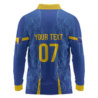 Bosnia WC2026 Football Custom Long Sleeve Polo Shirt Dragons Return