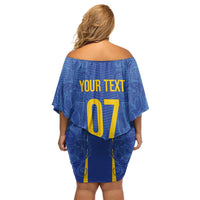 Bosnia WC2026 Football Custom Off Shoulder Short Dress Dragons Return