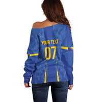 Bosnia WC2026 Football Custom Off Shoulder Sweater Dragons Return