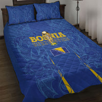 Bosnia WC2026 Football Quilt Bed Set Dragons Return