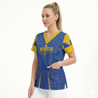 Bosnia WC2026 Football Custom Scrub Top Dragons Return