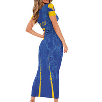 Bosnia WC2026 Football Custom Short Sleeve Bodycon Dress Dragons Return