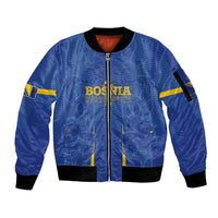 Bosnia WC2026 Football Custom Sleeve Zip Bomber Jacket Dragons Return