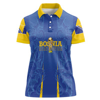 Bosnia WC2026 Football Custom Women Polo Shirt Dragons Return